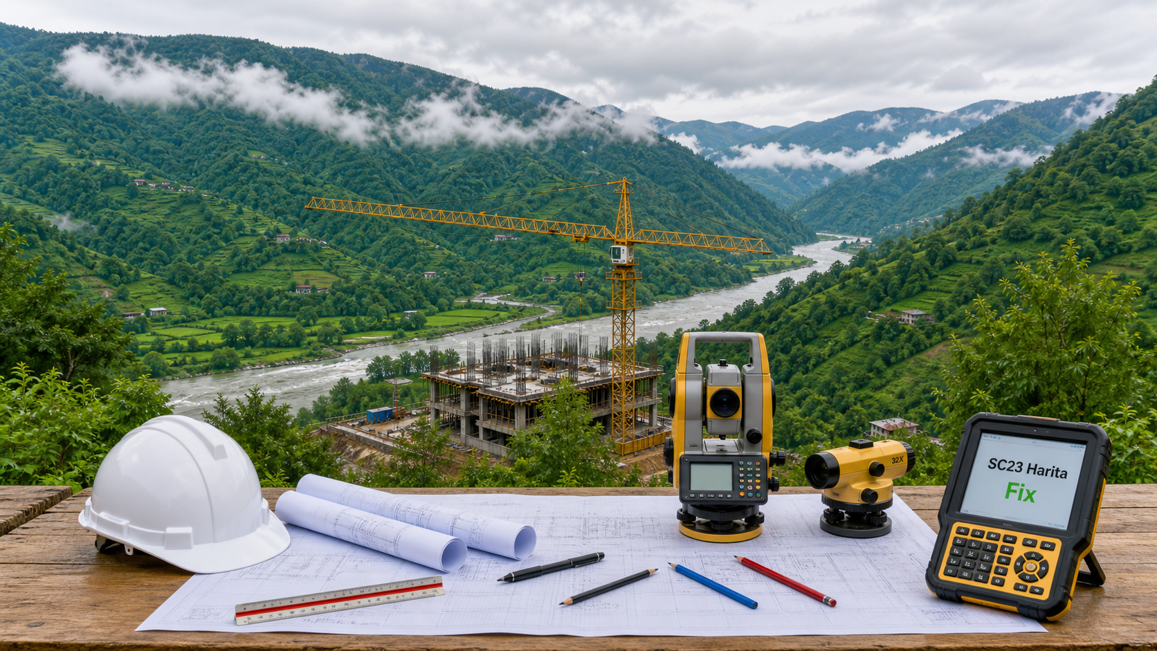 SC23 Harita CAD eklentisi hero görseli - Harita SC23, CAD eklenti, AutoCAD harita eklentisi, topoğrafya, saha ölçüm, Google Earth