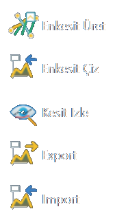 Enkesit menüsü